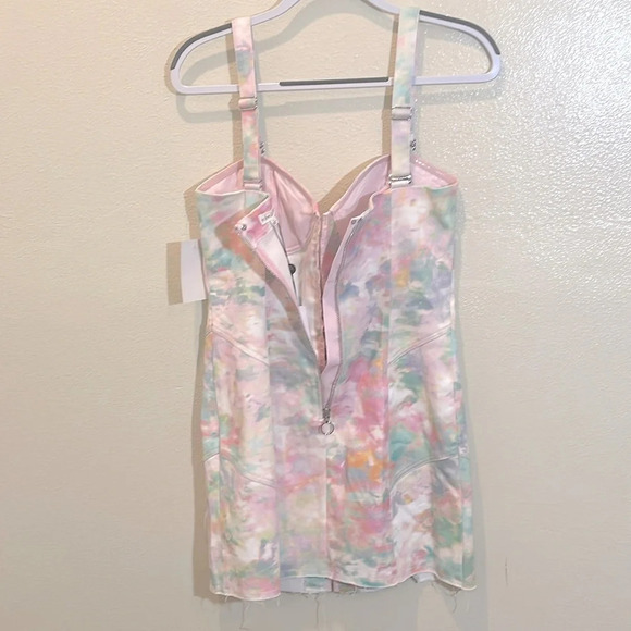 FOR LOVE & LEMONS Smythe Mini Dress In Tie Dye size Large - Picture 6 of 10